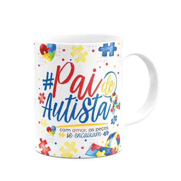 Imagem de Caneca - Autista -  Pai atípico, pai de autista