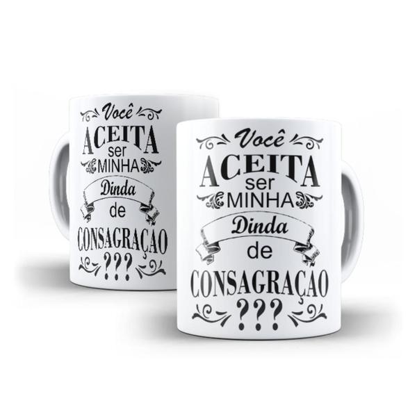 Imagem de Caneca Batizado Foto Dindo Dinda Afilhado Coruja