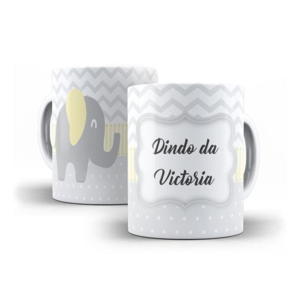 Imagem de Caneca Batizado Foto Dindo Dinda Afilhado Coruja