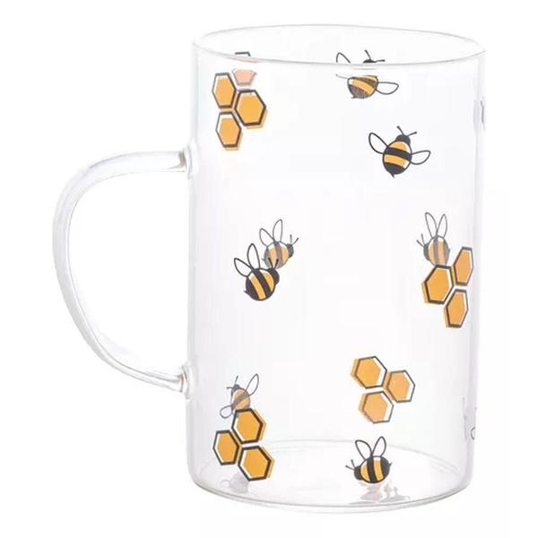 Imagem de Caneca Bee de Vidro Borossilicato 280ml - Lyor