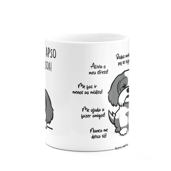 Imagem de Caneca Branca 325ml - Meu Lhasa Apso, melhor pessoa!