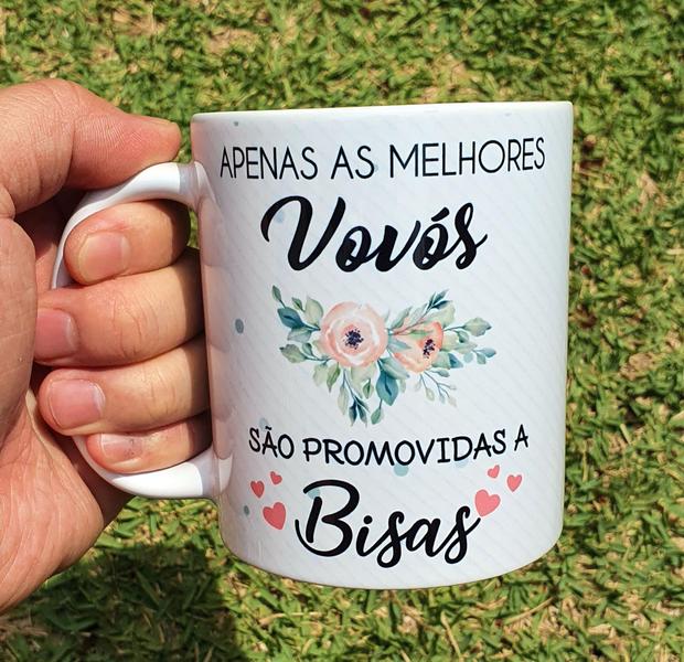 Imagem de Caneca Branca Apenas Melhores Vovós São Promovidas A Bisavós