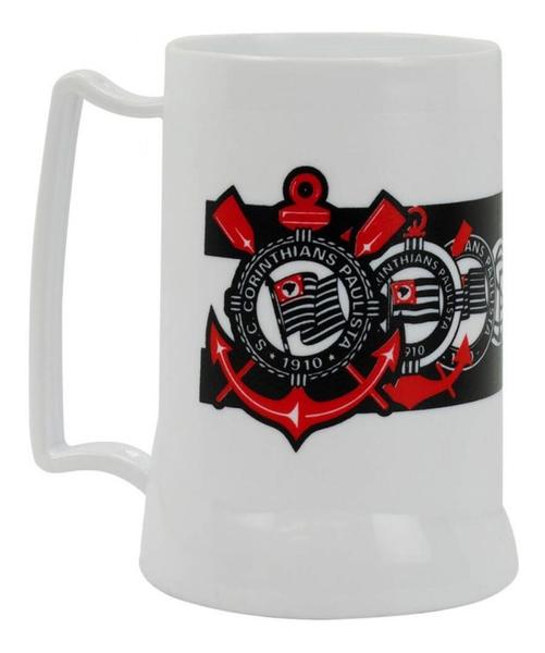 Imagem de Caneca Branca Gel Isolante Térmico 400ml  Corinthians