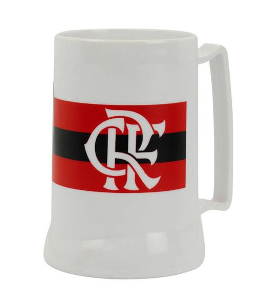 Imagem de Caneca Branca Gel Isolante Térmico 400ml - Flamengo