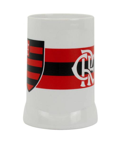 Imagem de Caneca Branca Gel Isolante Térmico 400ml - Flamengo