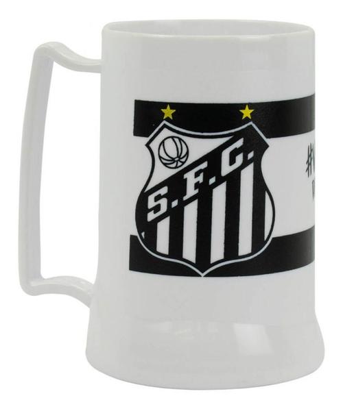 Imagem de Caneca Branca Gel Isolante Térmico 400ml  Santos