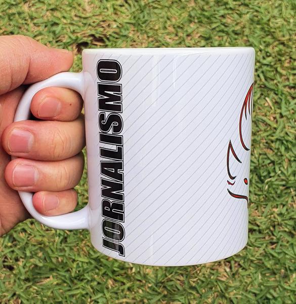 Imagem de Caneca Branca Personalizada Carreira Profissão Jornalismo