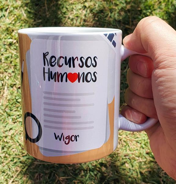 Imagem de Caneca Branca Personalizada Carreira RH Recursos Humanos