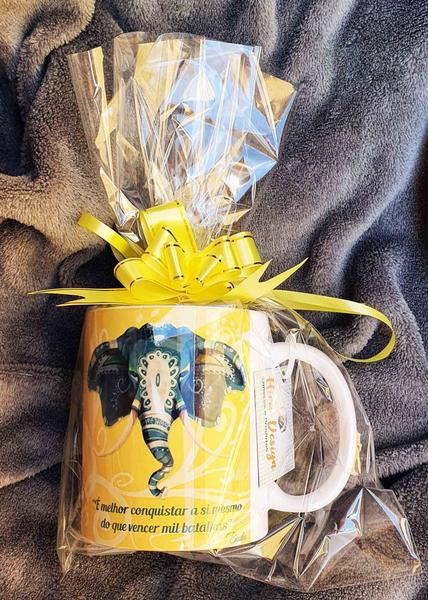 Caneca Branca Personalizada Mandala Elefante - GMH Prod. Serv. e Repr. Imagem de Caneca Branca Personalizada Mandala Elefante