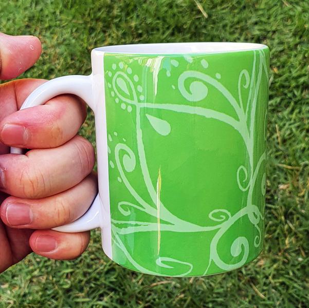 Caneca Branca Personalizada Mandala Elefante - GMH Prod. Serv. e Repr. Imagem de Caneca Branca Personalizada Mandala Elefante