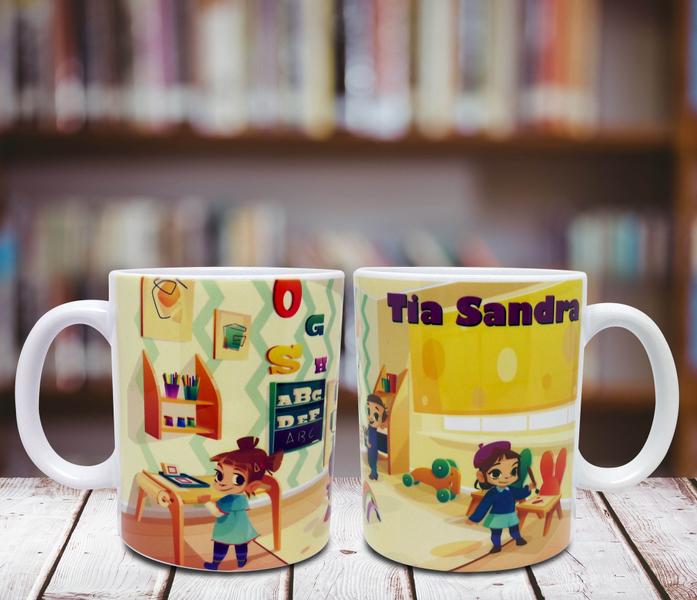 Imagem de Caneca Branca Personalizada Professores - Sala de Aula