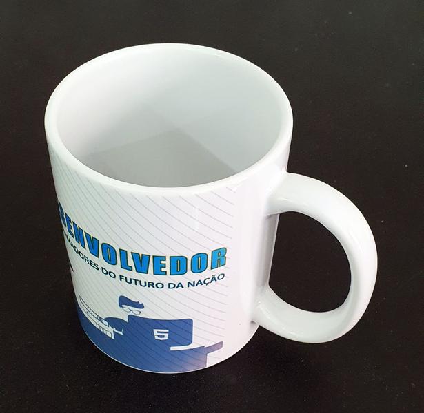 Imagem de Caneca Branca Personalizada Profissão Carreira Desenvolvedor