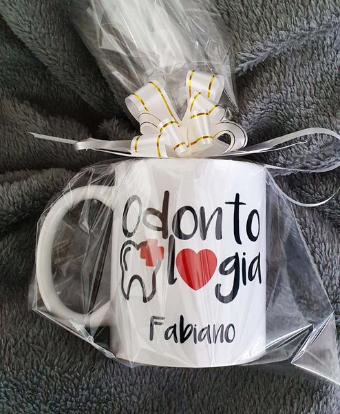 Imagem de Caneca Branca Personalizada Profissão Carreira Odontologia