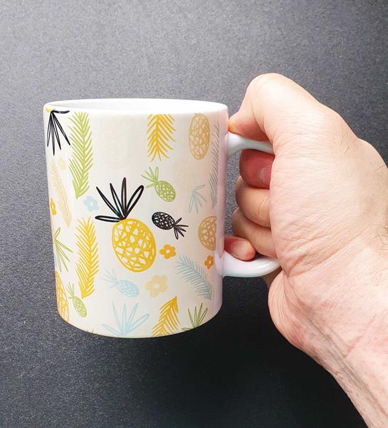 Imagem de Caneca Branca Personalizado Fruta Abacaxi