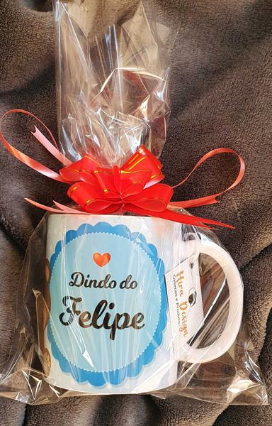 Imagem de Caneca Branca Personalizado Príncipe Ursinho Dindo Padrinho