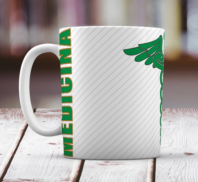 Caneca Branca Personalizado Profissão Carreira Medicina - GMH Prod. Serv. e Repr. Imagem de Caneca Branca Personalizado Profissão Carreira Medicina