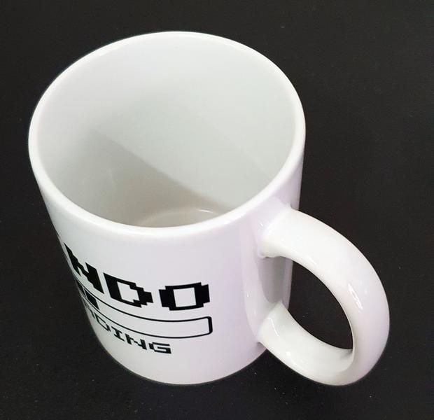 Caneca Branca Presente Lembrancinha Dindo Loading - GMH Prod. Serv. e Repr. Imagem de Caneca Branca Presente Lembrancinha Dindo Loading