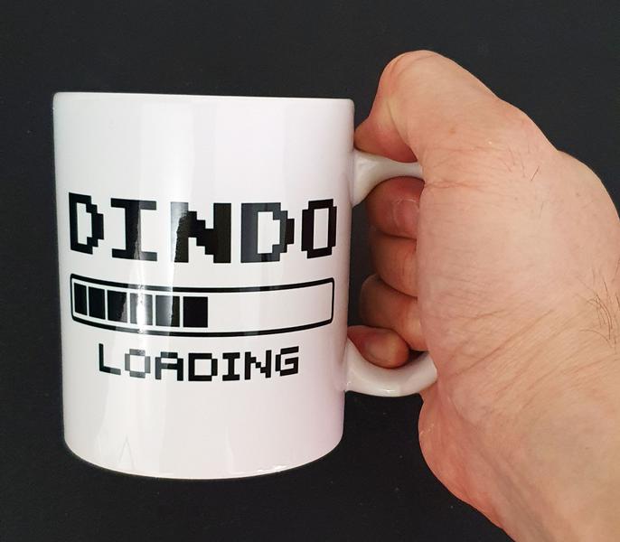 Caneca Branca Presente Lembrancinha Dindo Loading - GMH Prod. Serv. e Repr. Imagem de Caneca Branca Presente Lembrancinha Dindo Loading