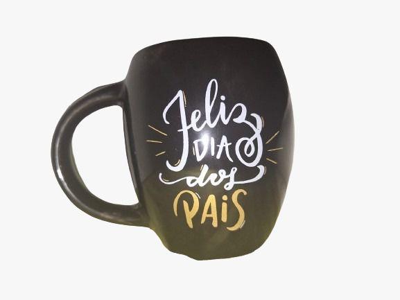 Imagem de Caneca Bulging 570ML Preto - Feliz Dia Dos Pais