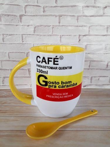 Imagem de Caneca Café - Caneca De Colher Amarela