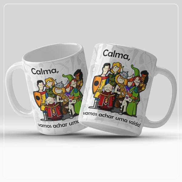 Imagem de Caneca calma, vamos achar uma saída caverna do dragão