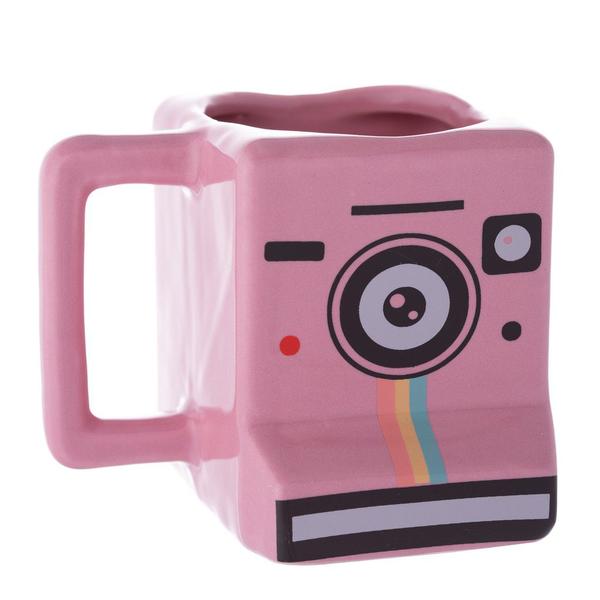 Imagem de Caneca Camera Fotografica Rosa 350 ml