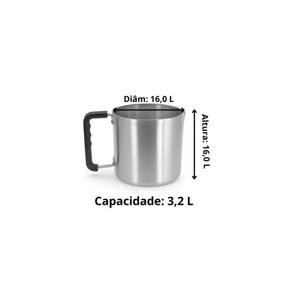 Imagem de Caneca Canecão Fervedor Hotel nº16 3.2 Litros Cabo Baquelite