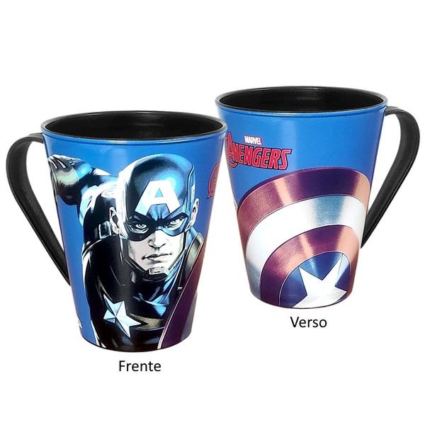 Imagem de Caneca Capitão América Xícara Plástica 360ML Infantil - 1 Un