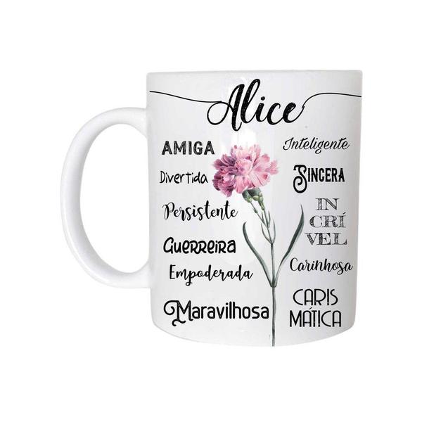 Imagem de Caneca Cerâmica 325ML Com Nome Alice