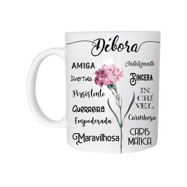 Imagem de Caneca Cerâmica 325ML Com Nome Débora