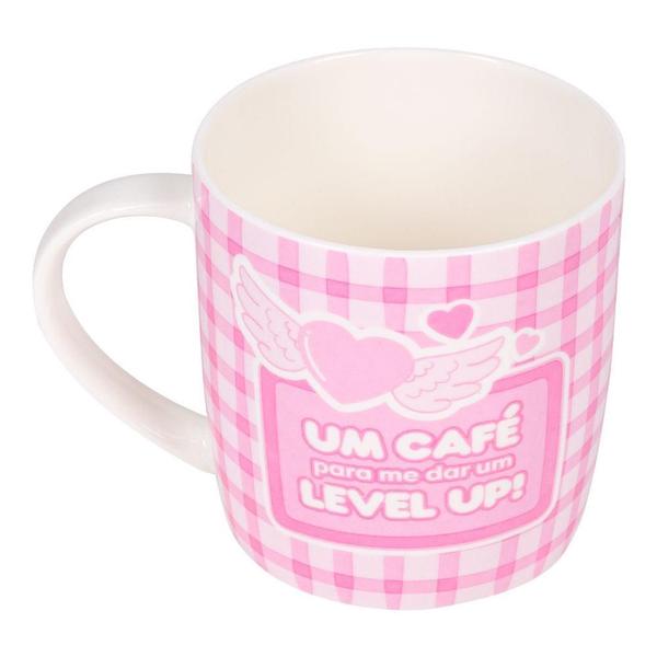 Imagem de Caneca Ceramica 400Ml - Gamer Girl Level Up Uatt