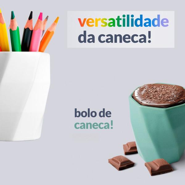 Imagem de Caneca Cerâmica Café Leite Xicara Louça 260ml - Kit 2 Unid