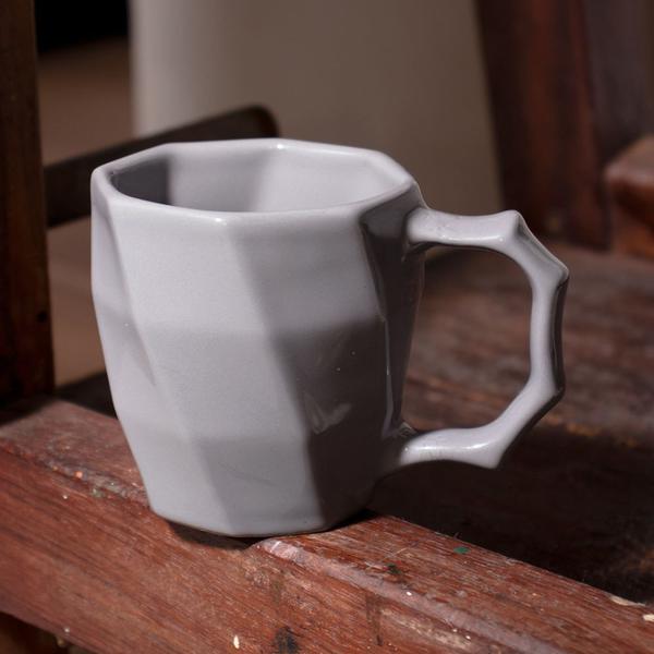 Imagem de Caneca Cerâmica Café Leite Xicara Louça 260ml - Kit 2 Unid