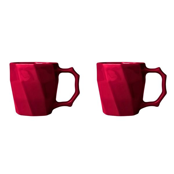 Imagem de Caneca Cerâmica Café Leite Xicara Louça 260ml - Kit 2 Unid