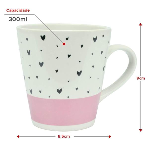 Imagem de Caneca Cerâmica Chá Café Secret Coffee 300Ml