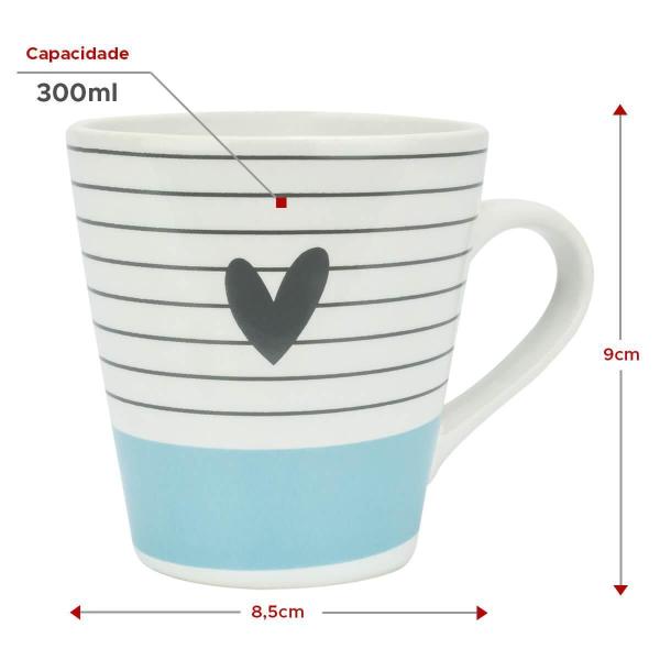 Imagem de Caneca Cerâmica Chá Café Secret Coffee 300Ml