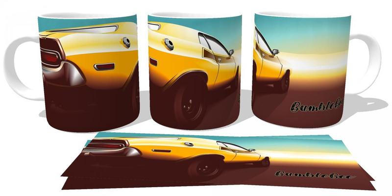 Imagem de Caneca Cerâmica copo Camaro BumbleBee