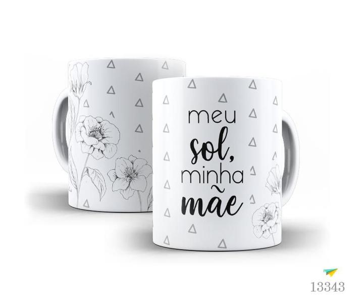 Imagem de Caneca Cerâmica Dia das Mães Meu Sol Presente Mamãe 13343