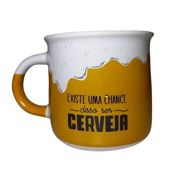 Imagem de Caneca Cerâmica Existe Uma Chance Disso Ser Cerveja 340Ml