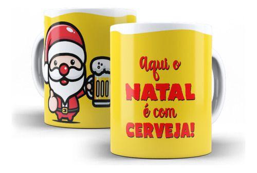 Imagem de Caneca Cerâmica Papai Noel Natal Com Cerveja Amigo 5955