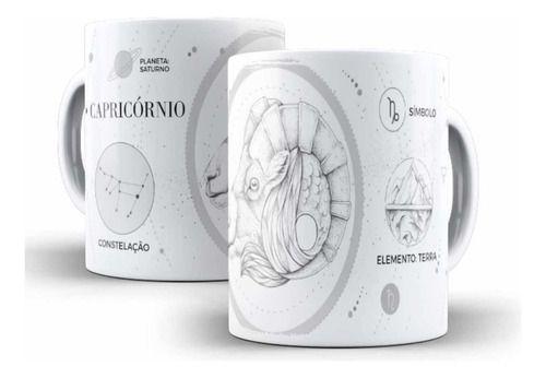 Caneca Cerâmica Signo Zodíaco Capricórnio Presente -11844 - Los Kanequeiros Imagem de Caneca Cerâmica Signo Zodíaco Capricórnio Presente -11844