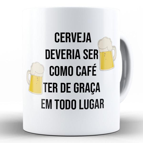 Imagem de Caneca cerveja devia ser como café de graça em todo lugar