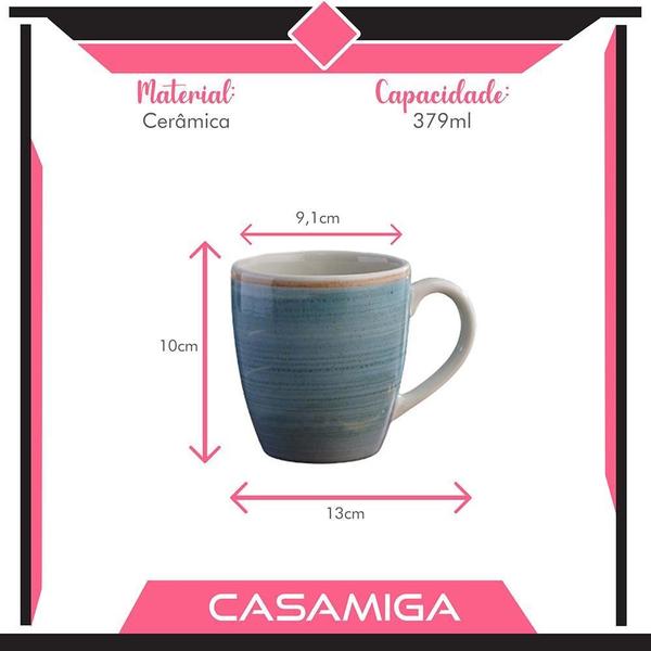 Imagem de Caneca Chá Cerâmica Caoba 379Ml ul