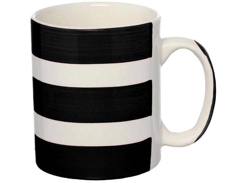 Imagem de Caneca Chá e Café de Cerâmica Preto e Branco 300ml Hauskraft CANC182