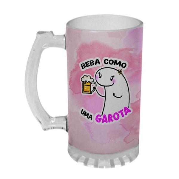 Imagem de Caneca Chopp 475ml Flork Beba Como Uma Garota