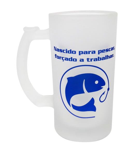 Imagem de Caneca Chopp Cerveja Vidro Pescador, Pescaria, Pesca