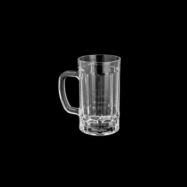 Imagem de Caneca Chopp E Cerveja Vidro Faces 400 Ml 12X7,5X13,5 Lyor