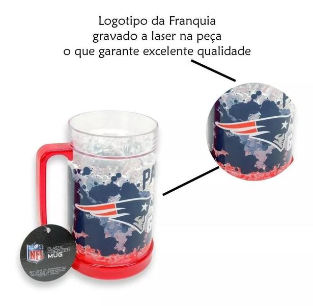 Imagem de Caneca Chopp NFL New England Patriots Gel 490ml