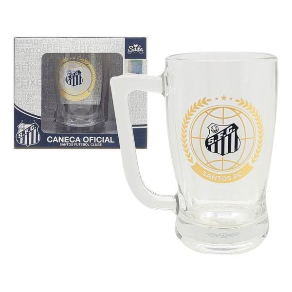 Imagem de Caneca Chopp Santos Futebol Peixe Cerveja Time Brasileiro