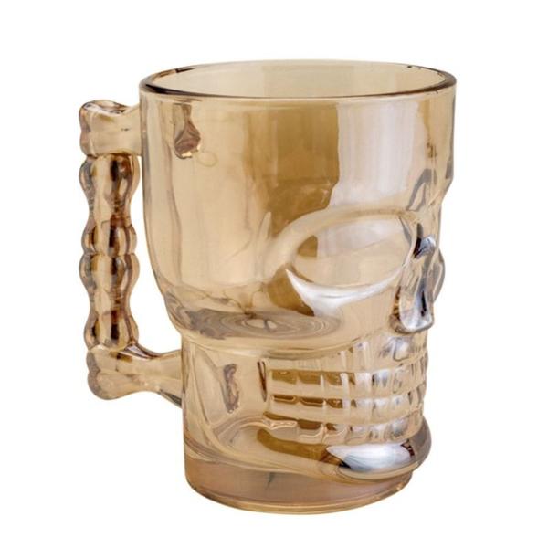 Imagem de Caneca Chopp Vidro Caveira Rock 510ML Style